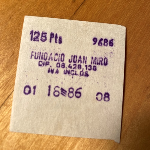 ミロ美術館1986年