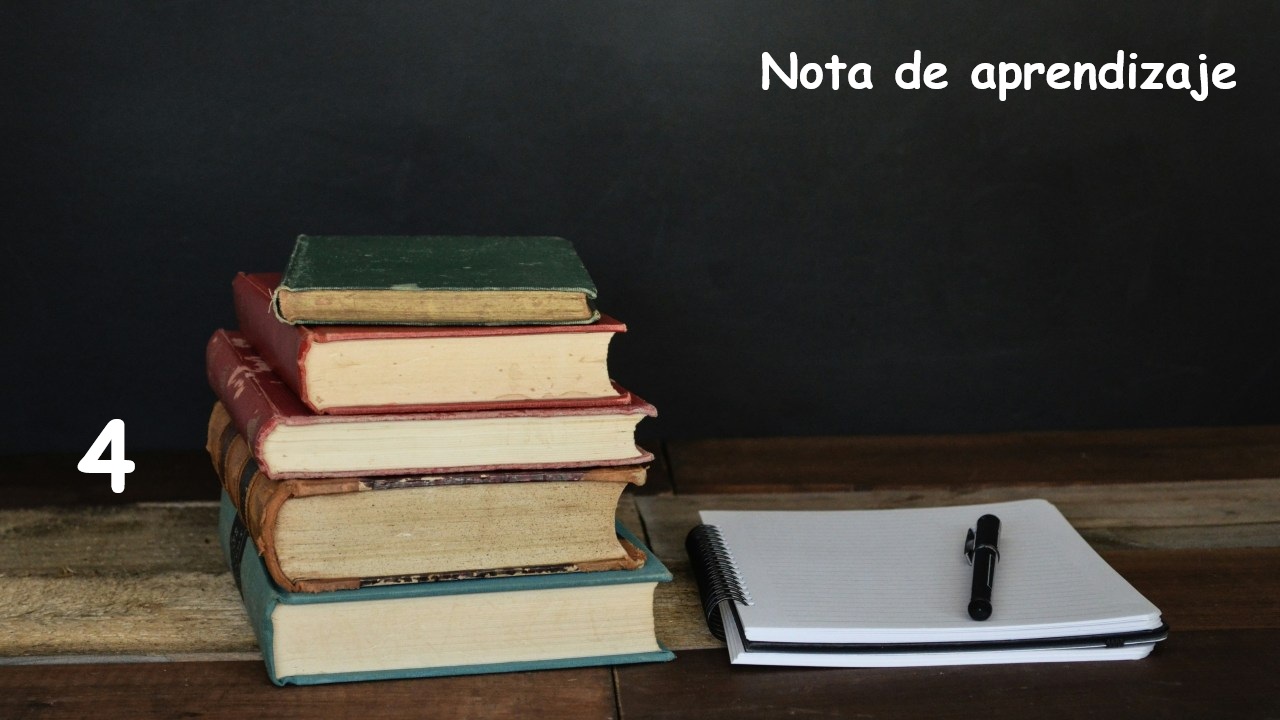 nota de aprendizaje 4