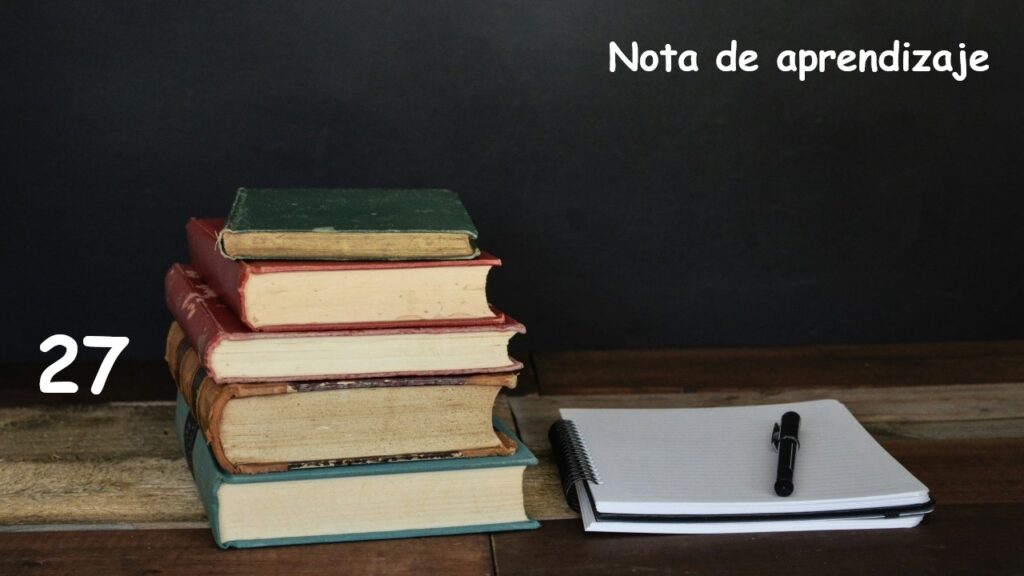 nota de aprendizaje 27