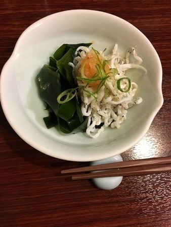 札幌「魚菜」お通し